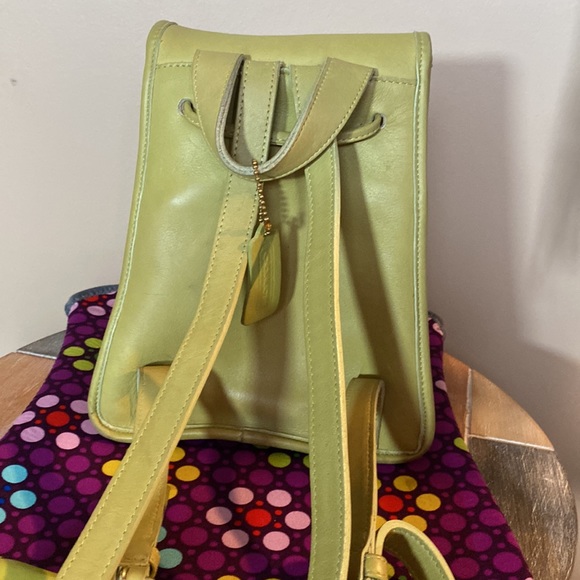 Vintage Coach Light Green Mini Daypack - Picture 3 of 10